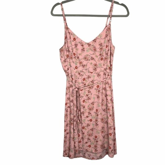 Sanctuary Wrap It Up Woven Wrap Dress Floral Tank - Picture 3 of 5